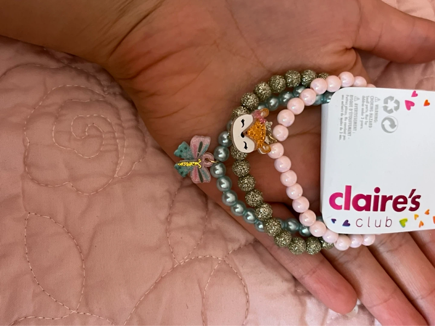 Claire's Club Beaded Bracelets with Charms - photo 2