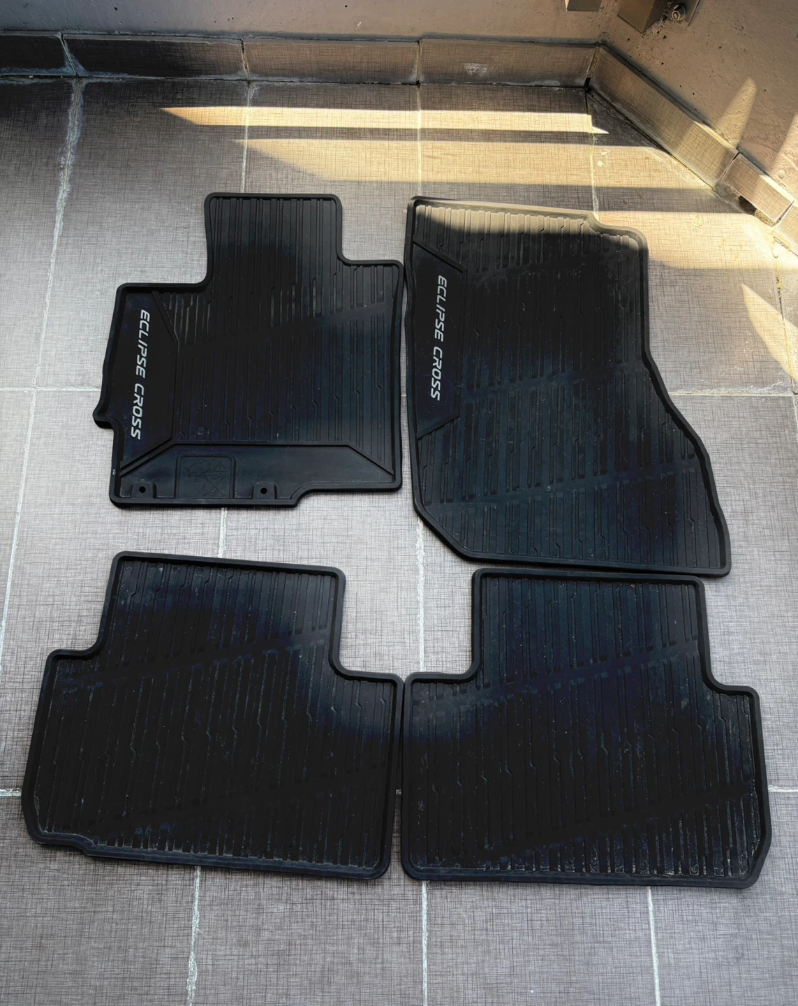 Eclipse Cross Rubber Floor Mats Set