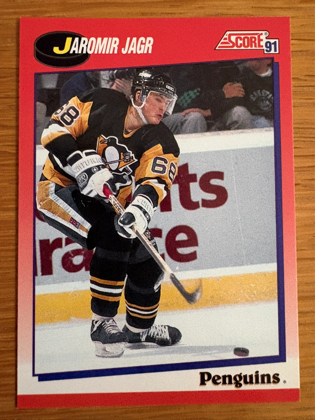 1990-91 Score Hockey Card Jaromir Jagr #98