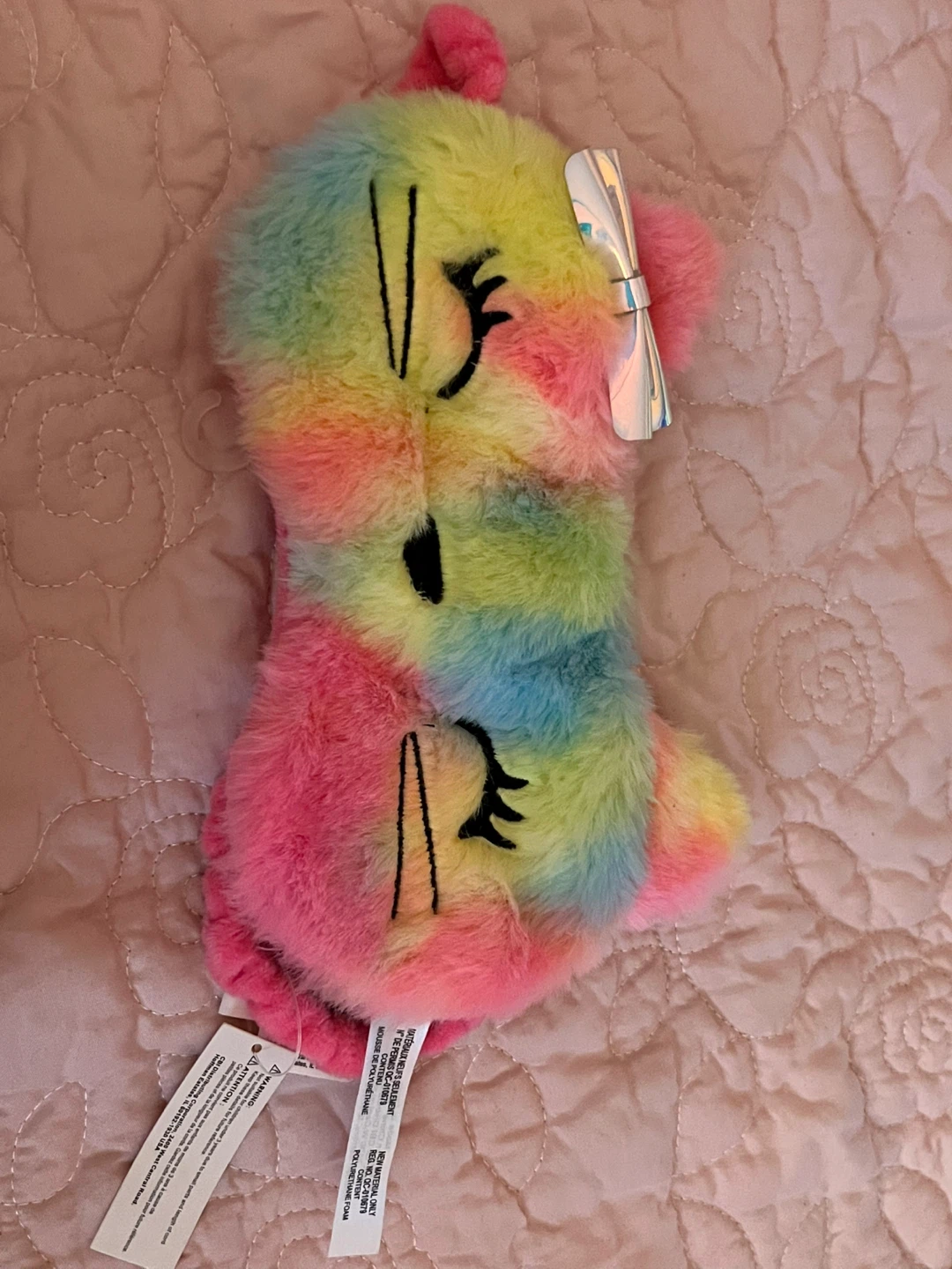 Plush Rainbow Unicorn Sleep Mask - photo 3