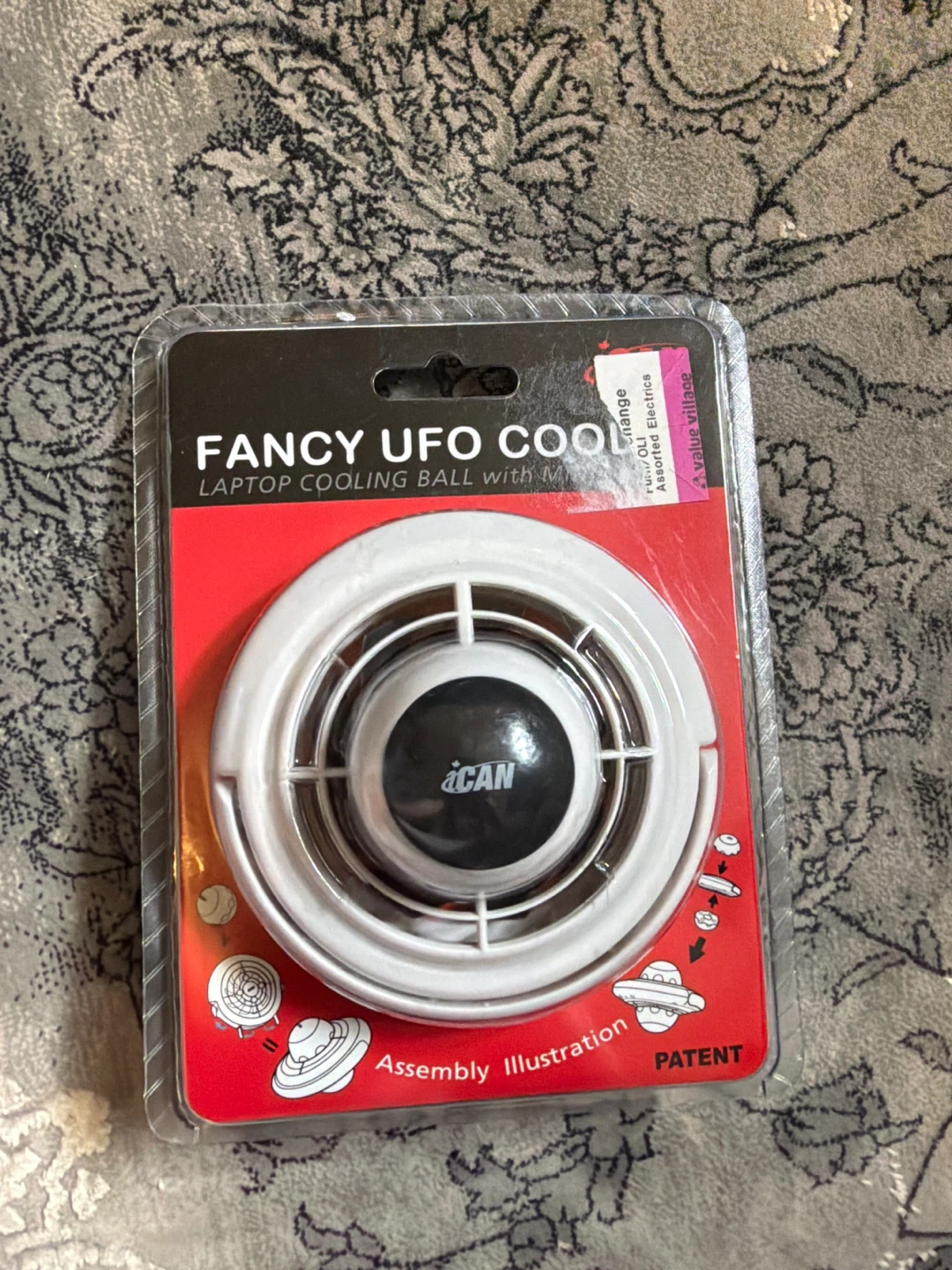 iCAN Fancy UFO Cool Laptop Cooling Ball with USB Fan