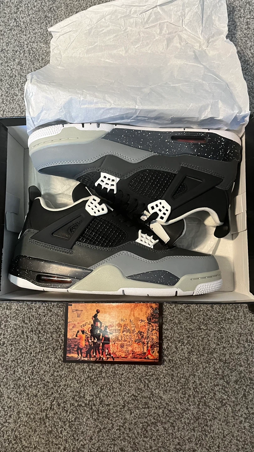 Air Jordan 4 Retro Sail/Muslin/White/Black Men's Shoes