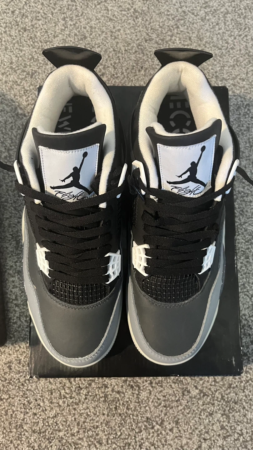Air Jordan 4 Retro Sail/Muslin/White/Black Men's Shoes - photo 2