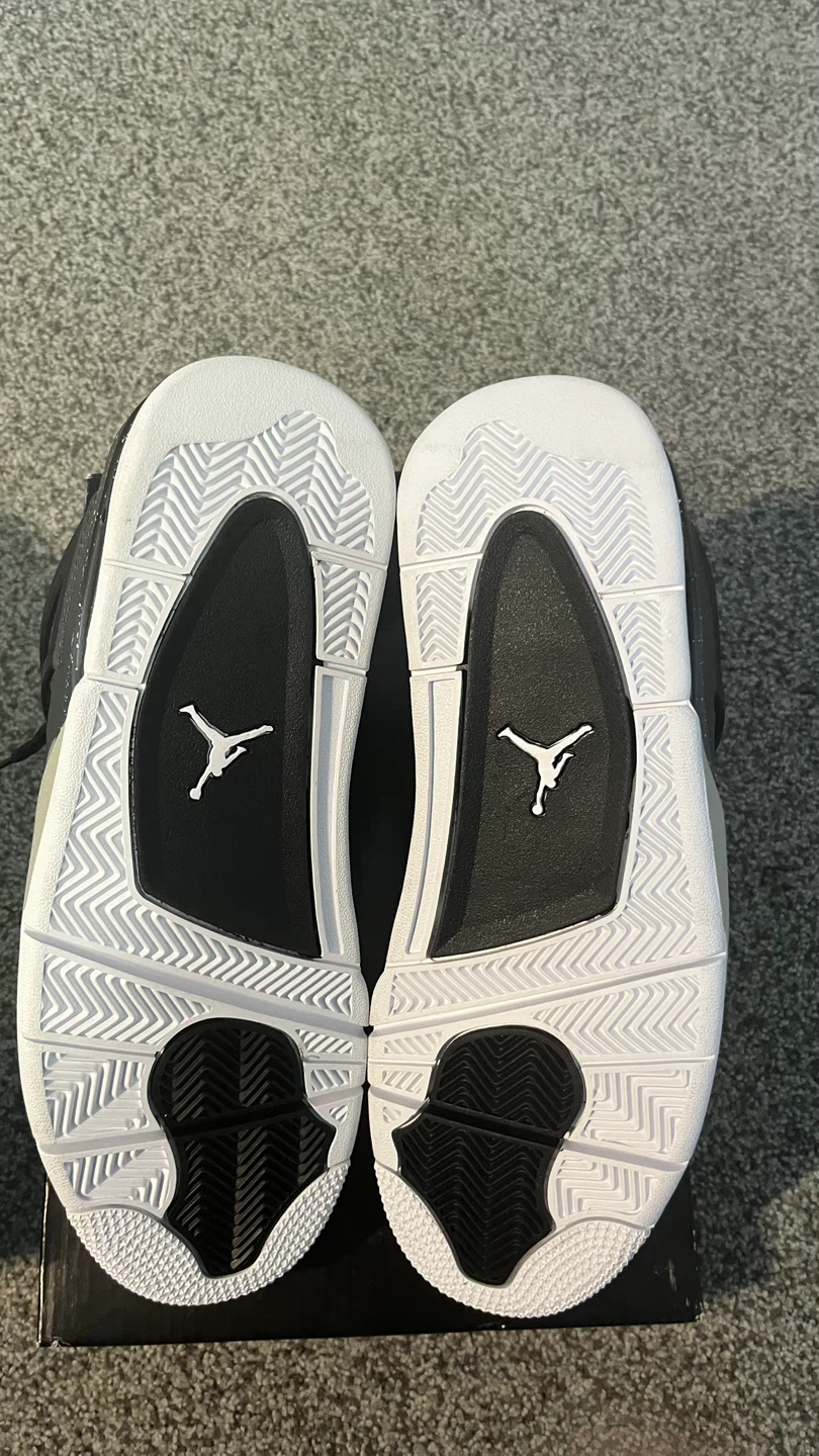 Air Jordan 4 Retro Sail/Muslin/White/Black Men's Shoes - photo 4