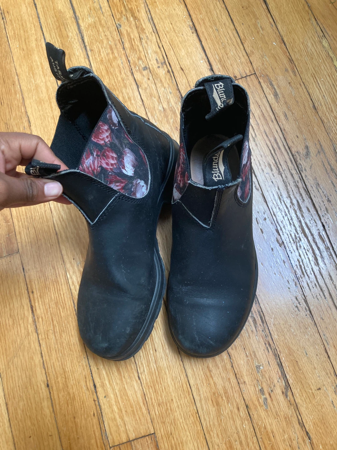 Blundstone Black Floral Chelsea Boots