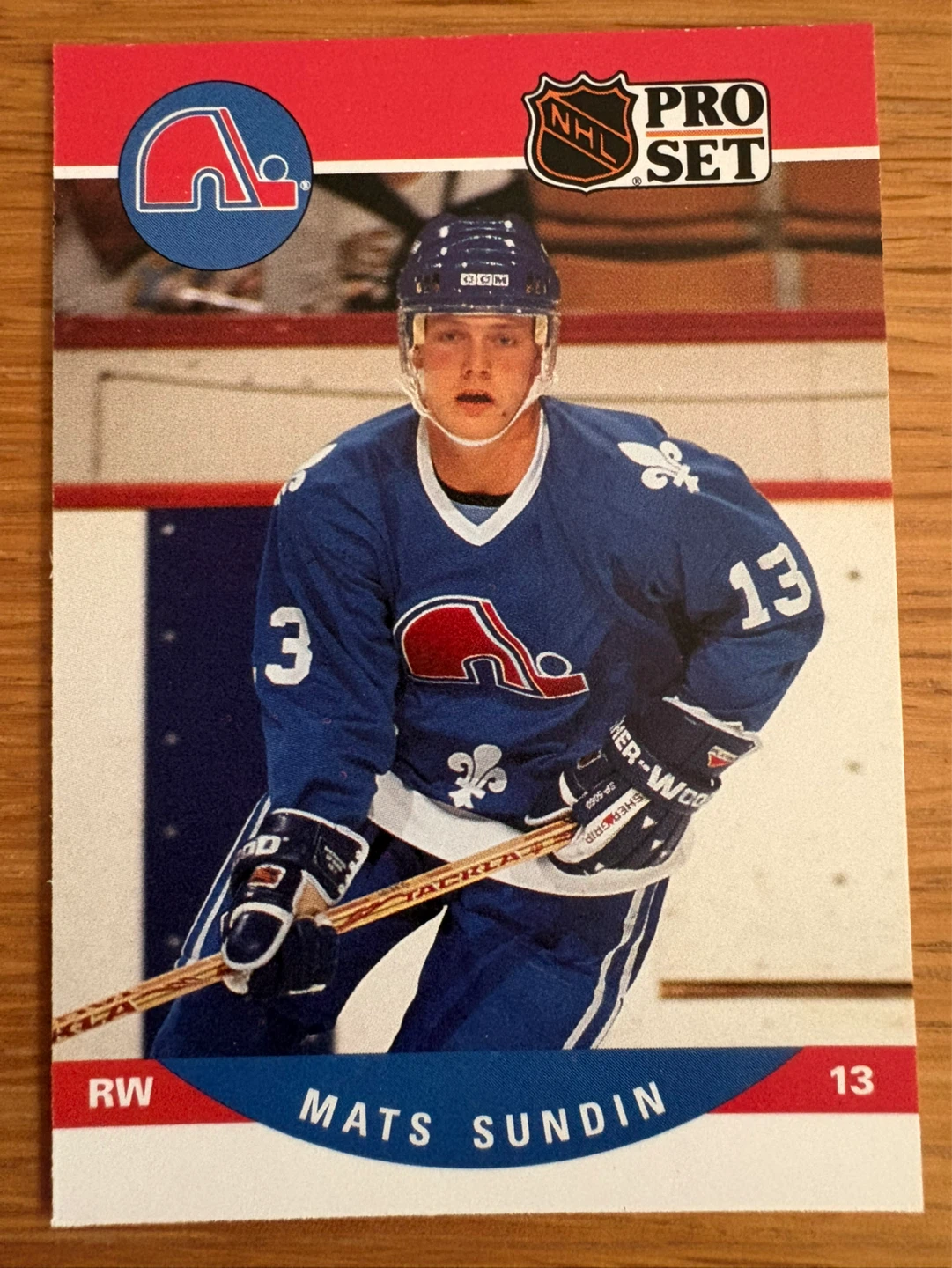 1990-1991 Pro Set Mats Sundin Rookie Hockey Card