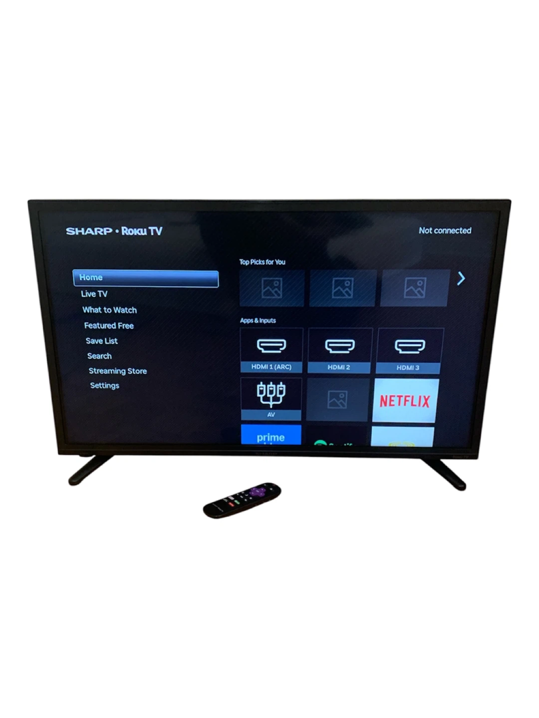 SHARP Roku TV with Remote 32 inch