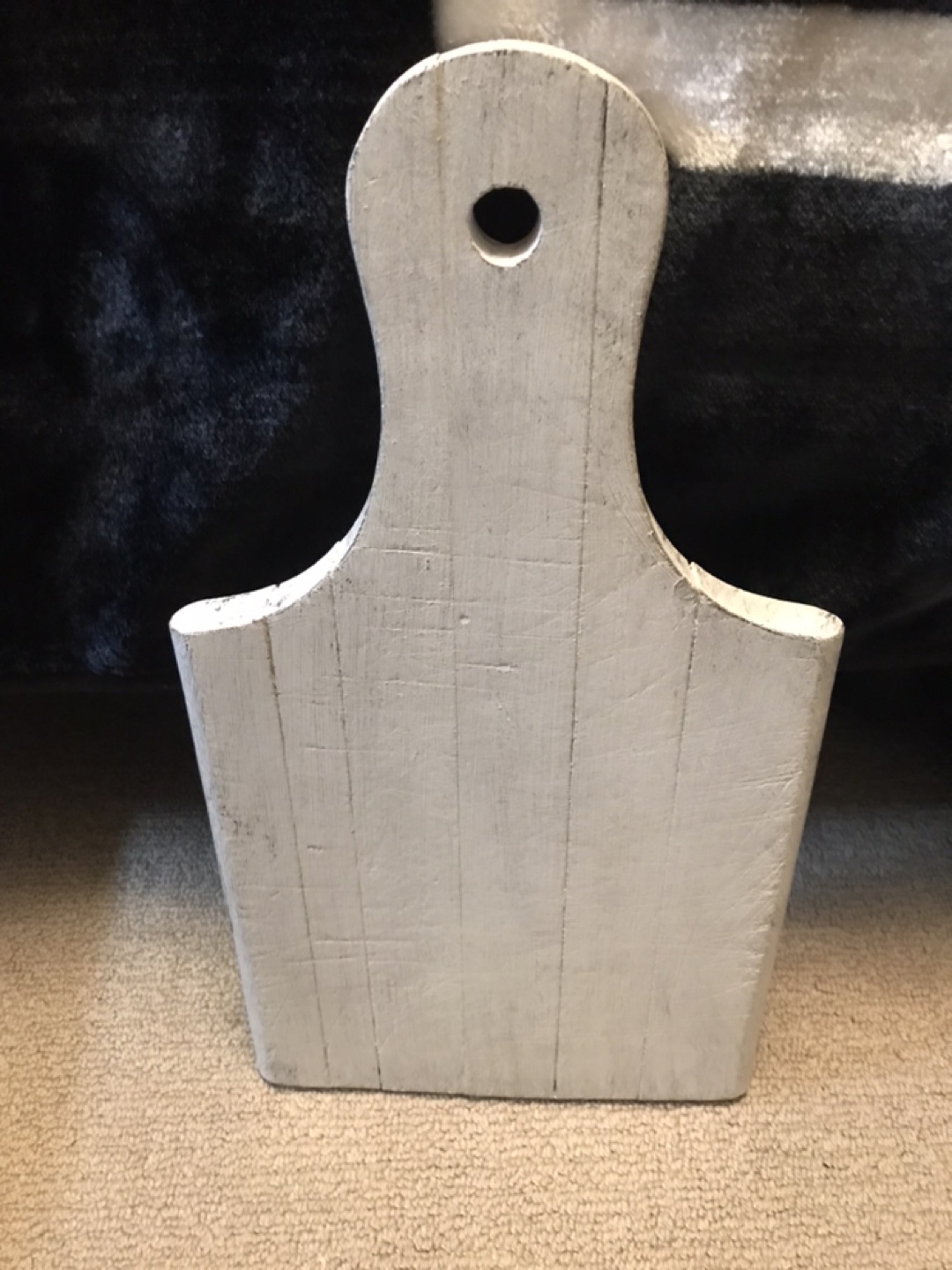 White Rustic Wooden Chopping Board - photo 2