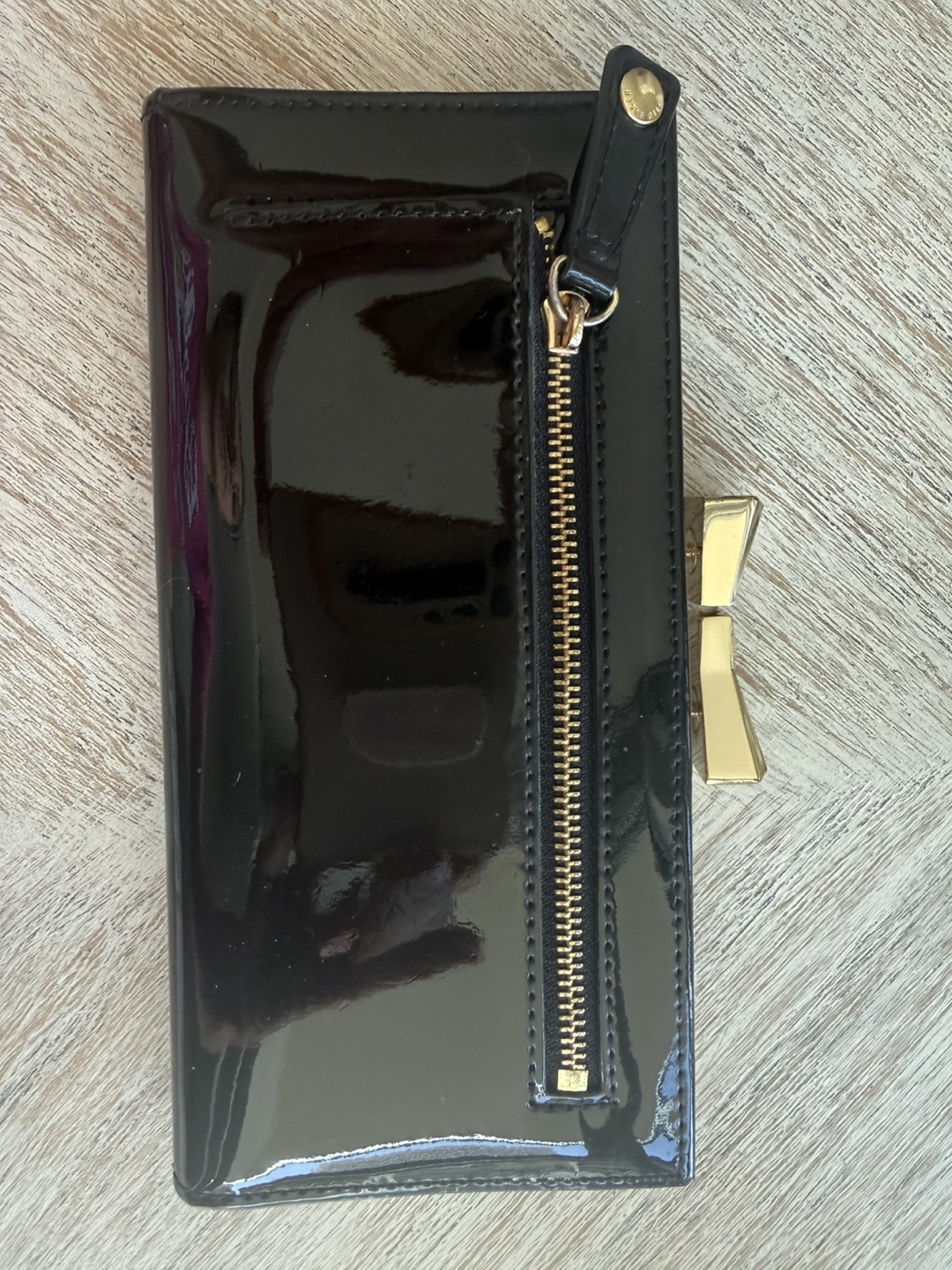 Ted Baker Black Patent Bow Wallet - photo 3