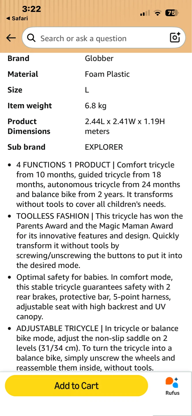 Globber 4 in 1 Trike - photo 5
