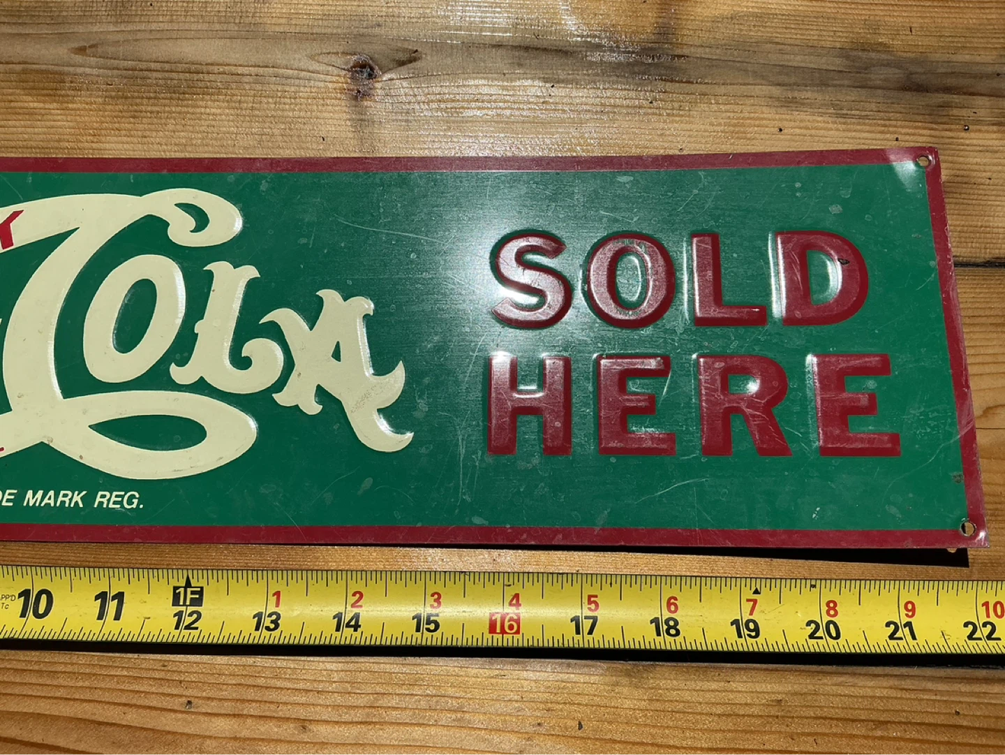 DRINK PEPSI-COLA DELICIOUS HEALTHFUL Tin Sign - photo 3