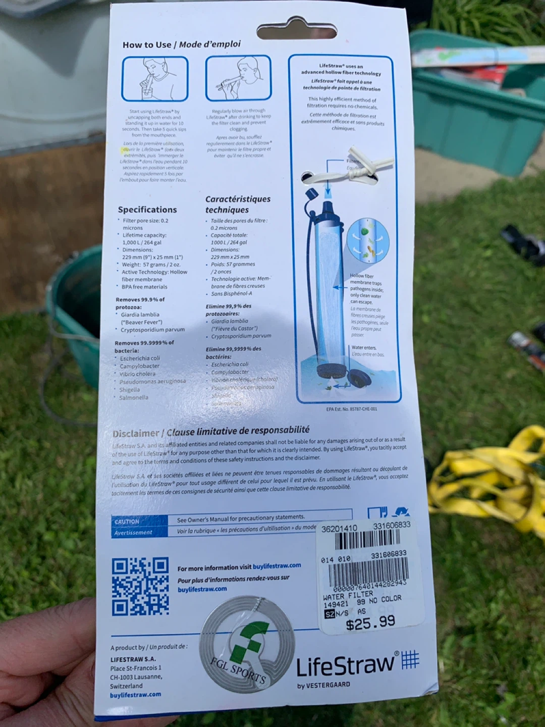 Life Straw Water Filter. Brand New. - photo 4