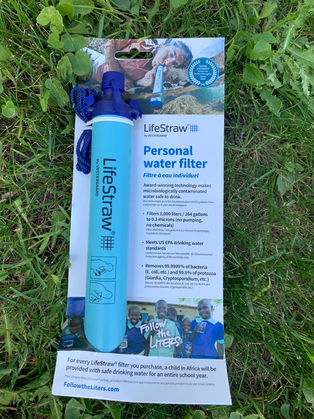 Life Straw Water Filter. Brand New.