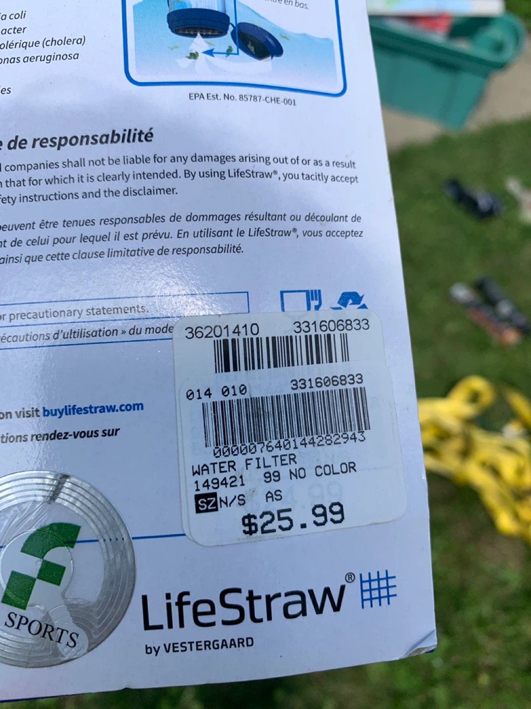 Life Straw Water Filter. Brand New. - photo 3