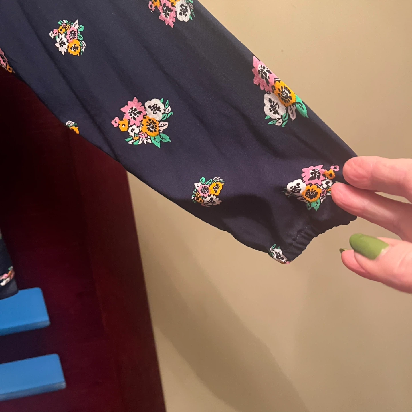 M&S Collection Floral Navy Blouse - Size 16 - photo 4