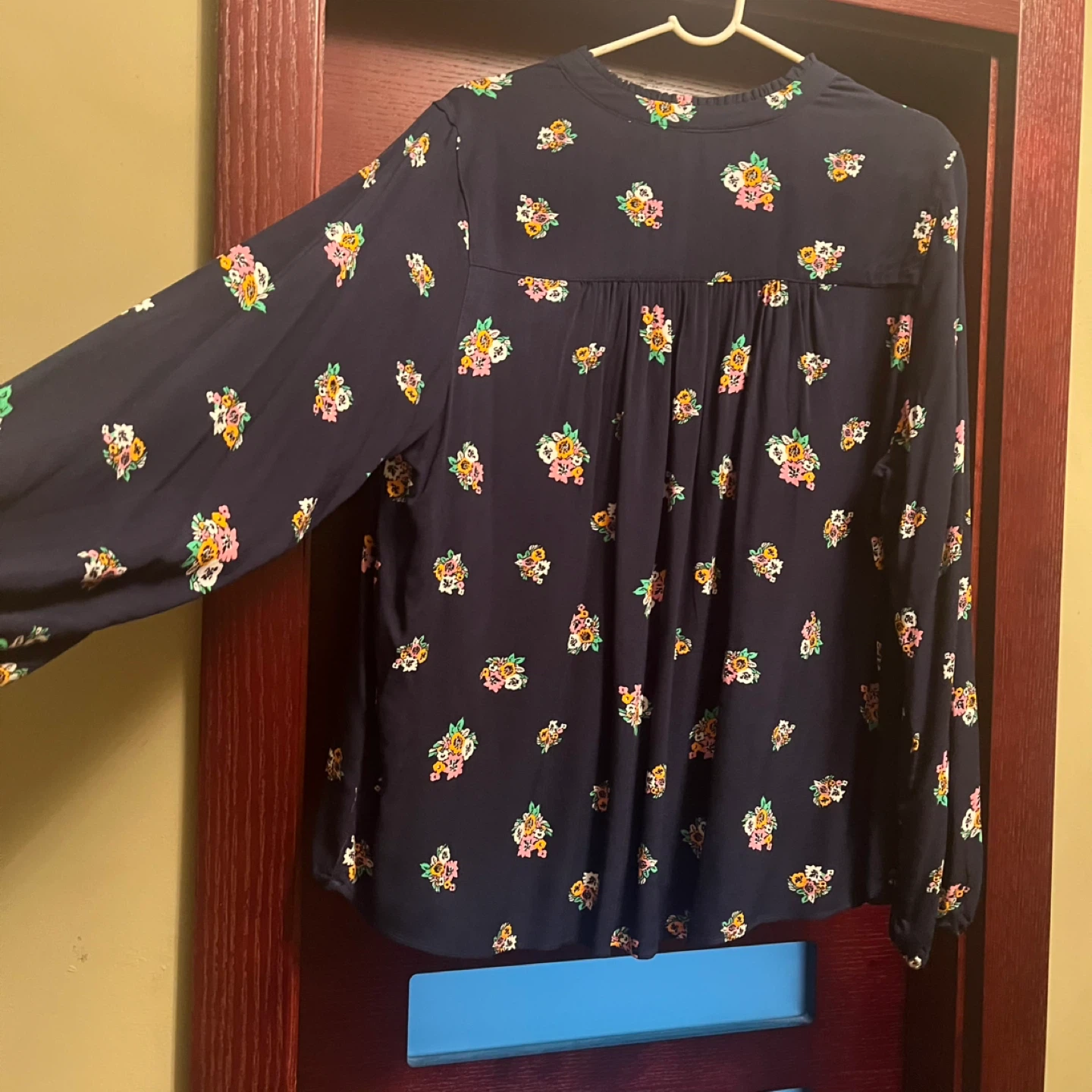 M&S Collection Floral Navy Blouse - Size 16 - photo 5