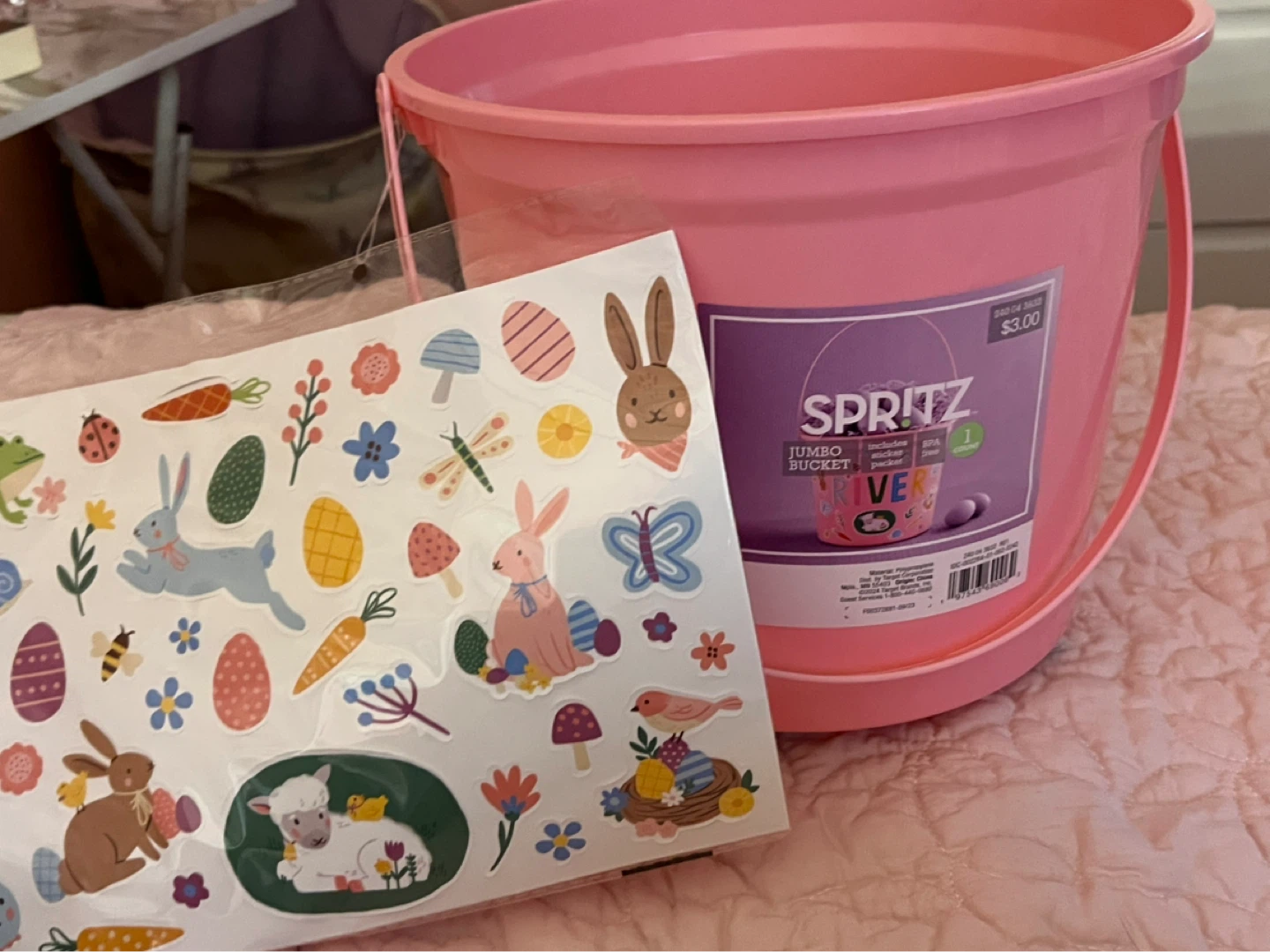 Spritz Jumbo Easter Bucket with Stickers