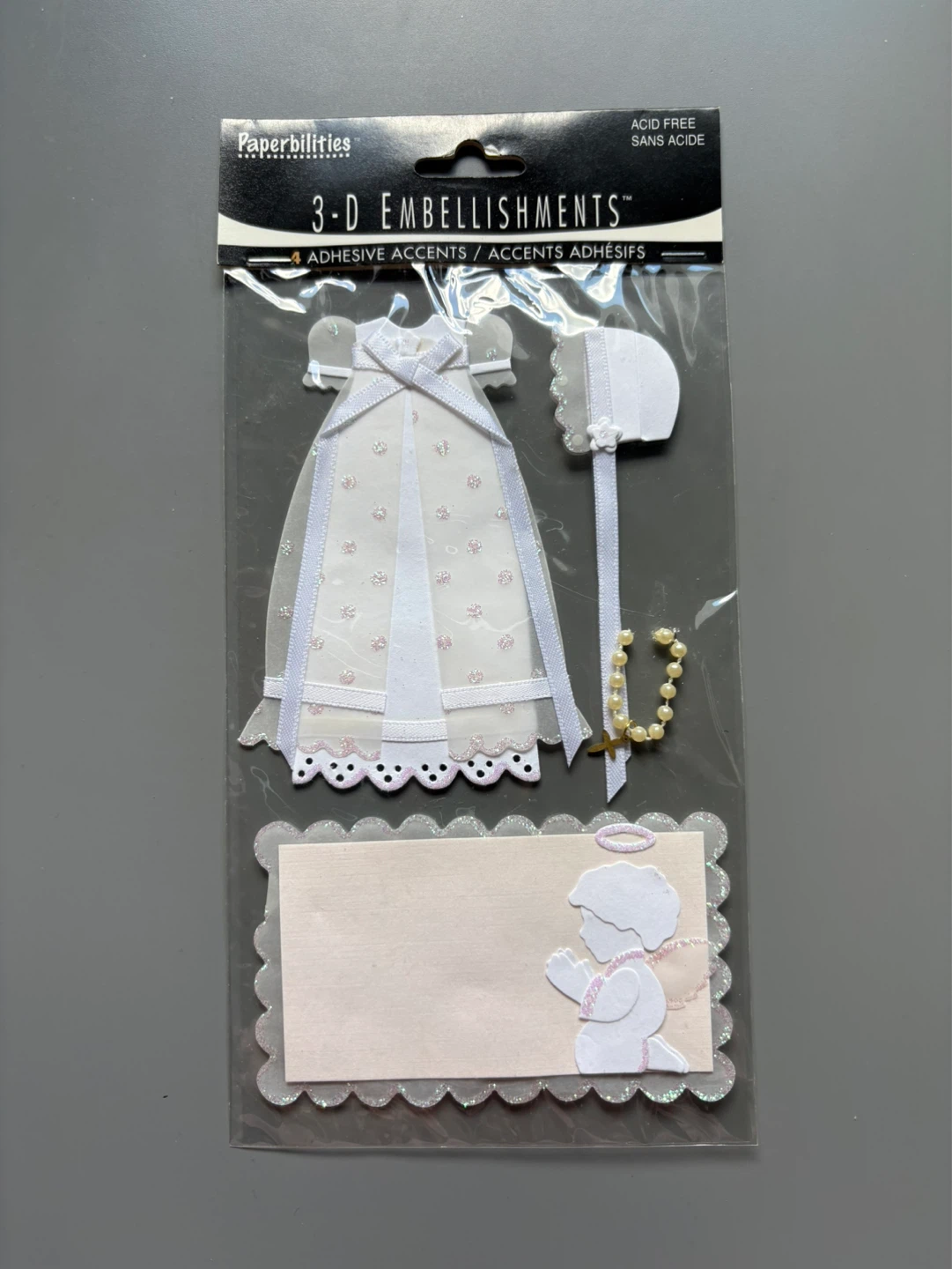 Paperbilities 3D Embellishments - Baptism Girl ⚽️