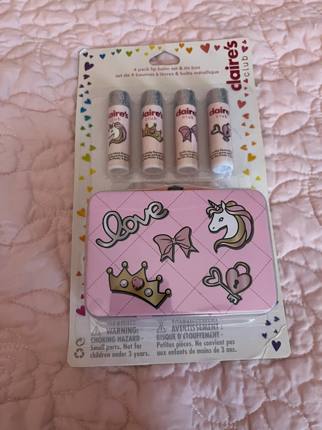 Claire's Club 4 Pack Lip Balm Set with Tin Box - photo 2