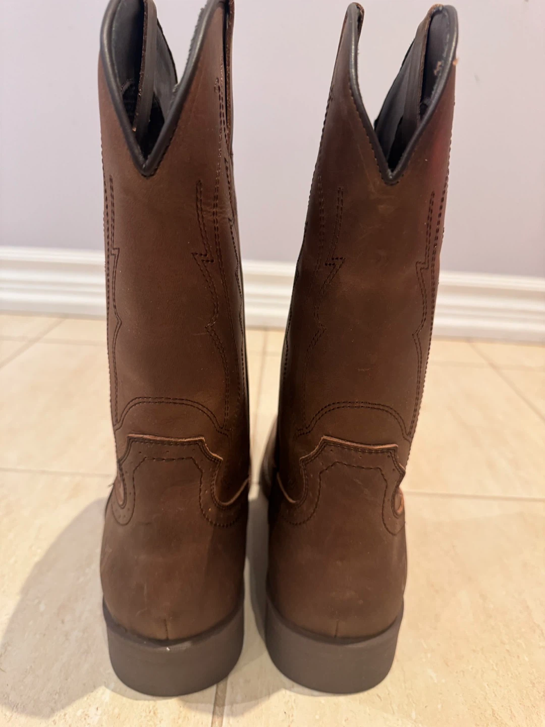 Brown Leather Cowboy Boots - photo 5