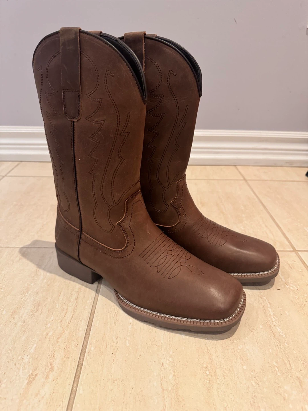 Brown Leather Cowboy Boots - photo 2