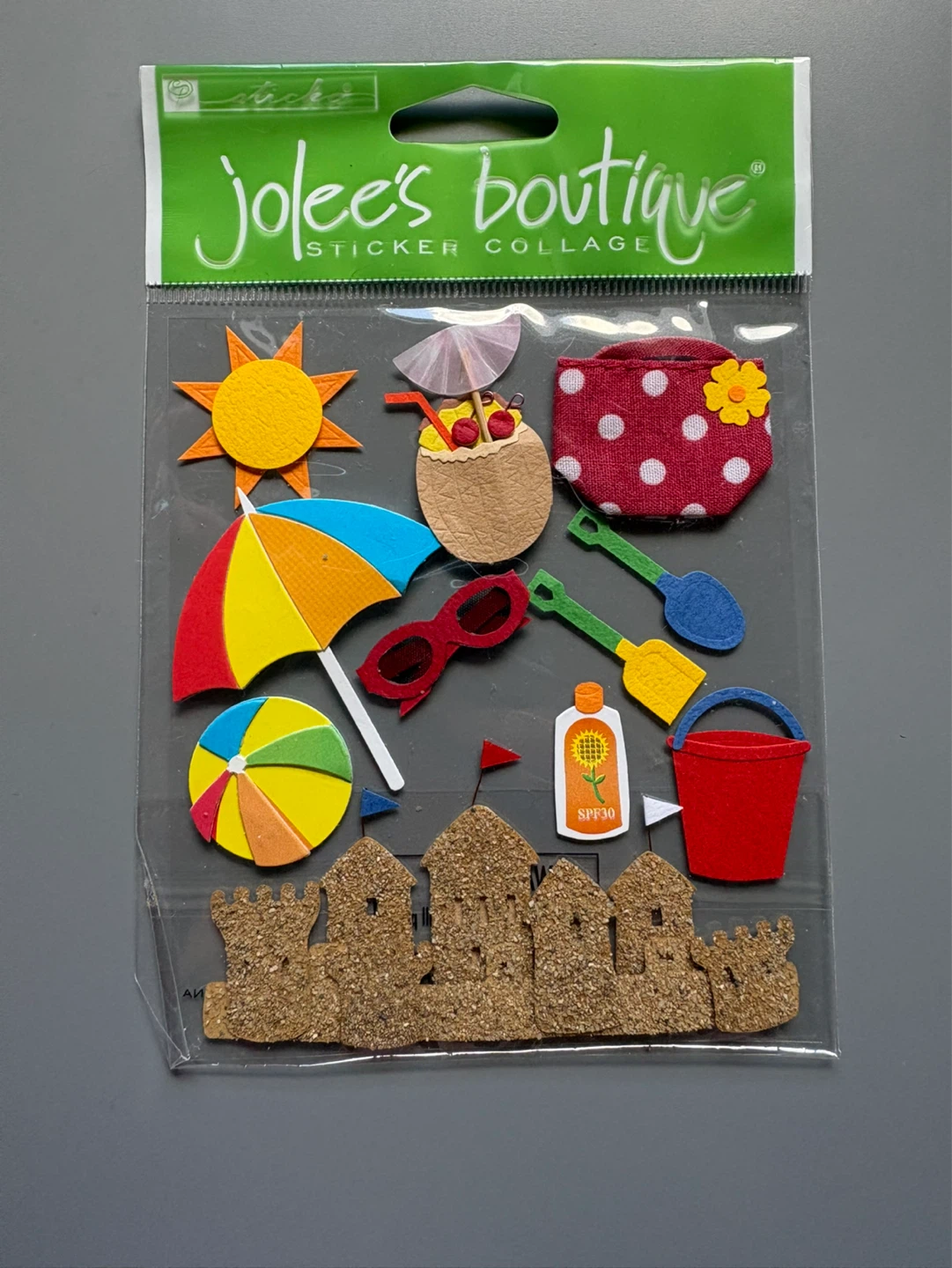 Jolee’s Boutique 3D Embellishments - Fun at the Beach ⚽️