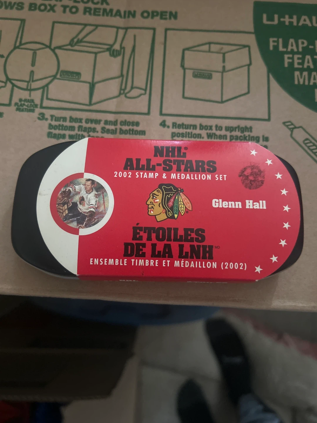 NHL All-Stars 2002 Glenn Hall Stamp & Medallion Set⚽️ - photo 3