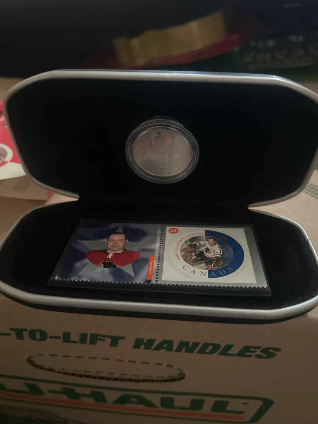 NHL All-Stars 2002 Glenn Hall Stamp & Medallion Set⚽️