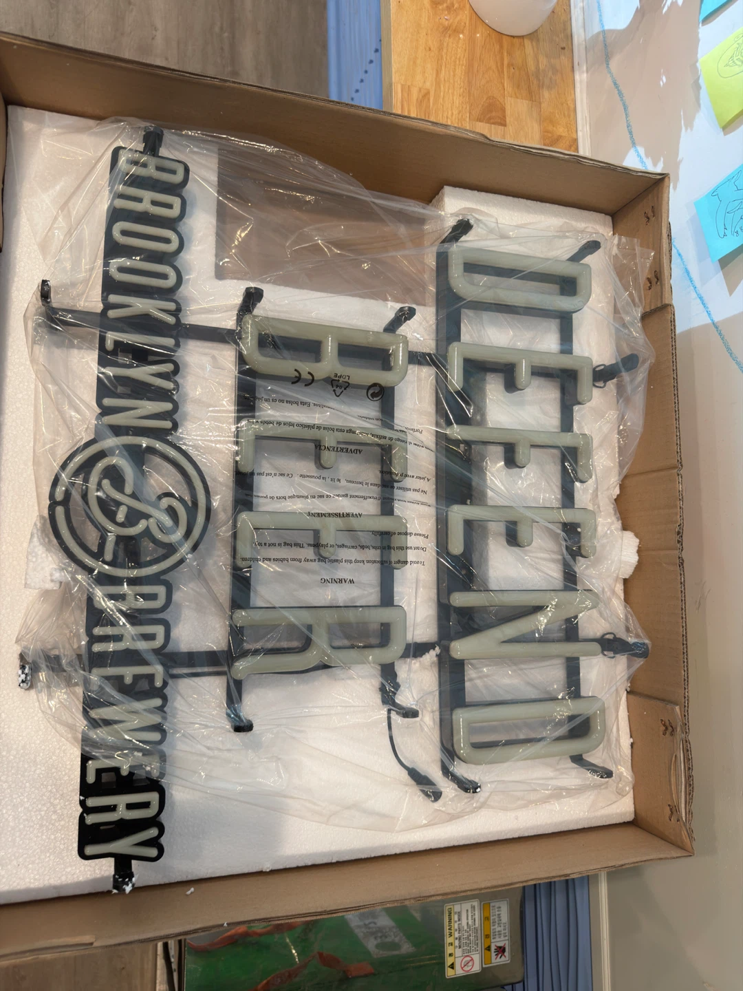 LED "Brooklyn Defender" Beer Sign