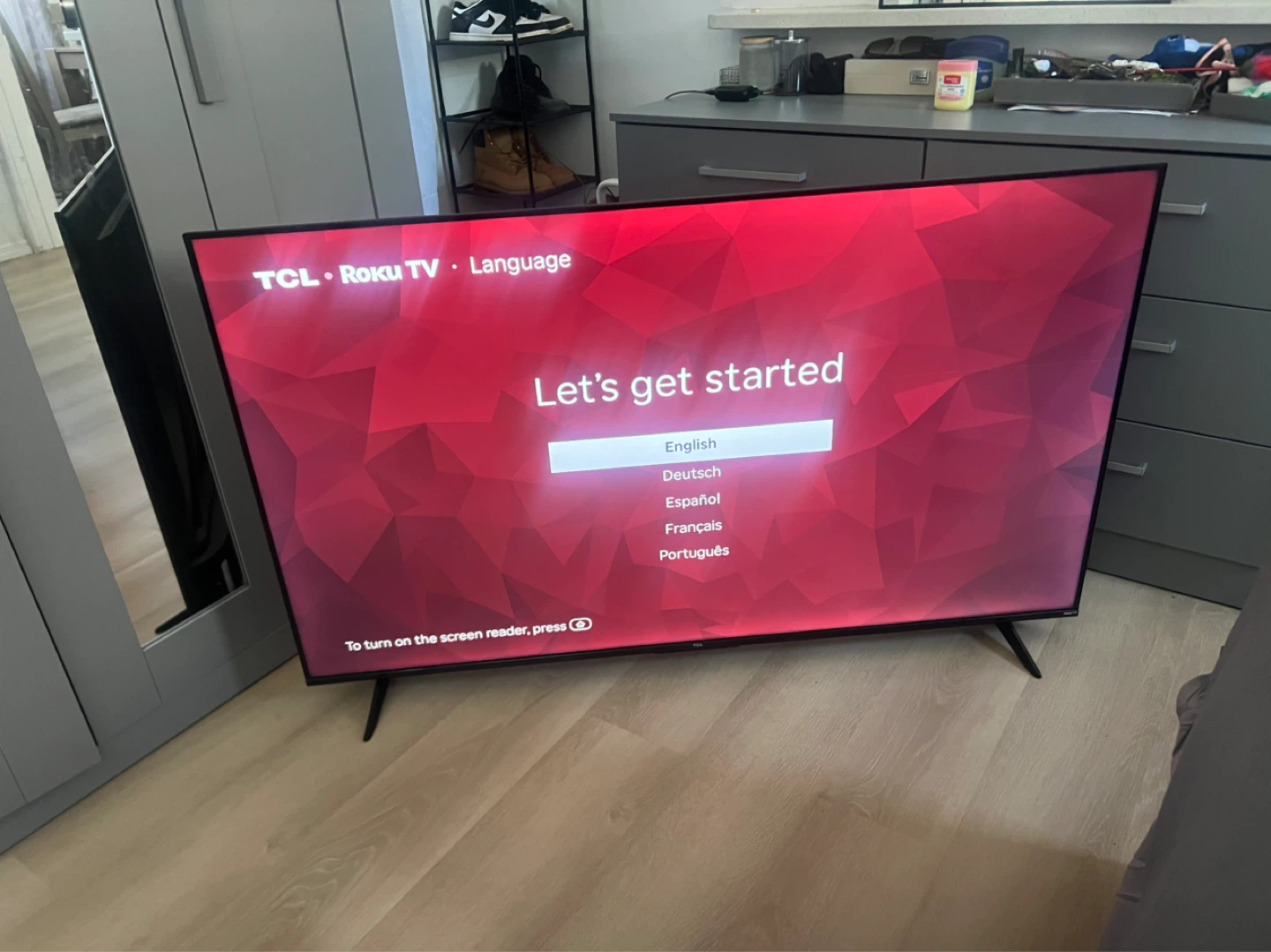 TCL Roku TV with control and stand delivery available - photo 2