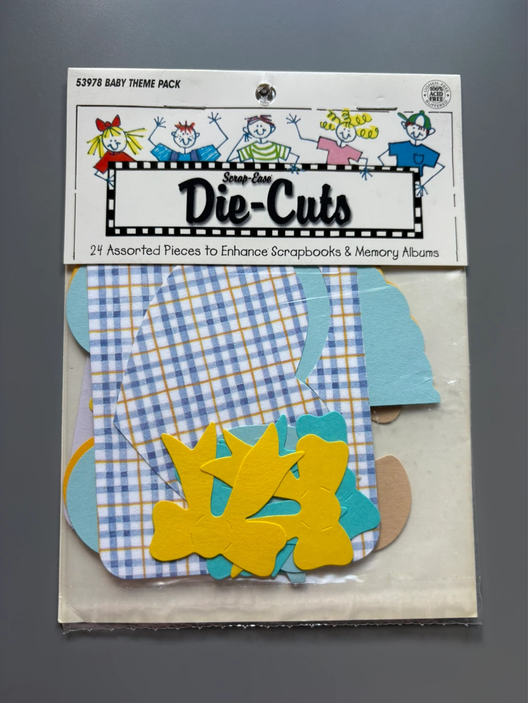 Scrap-Ease Die Cuts 24 pcs - Baby Theme ⚽️