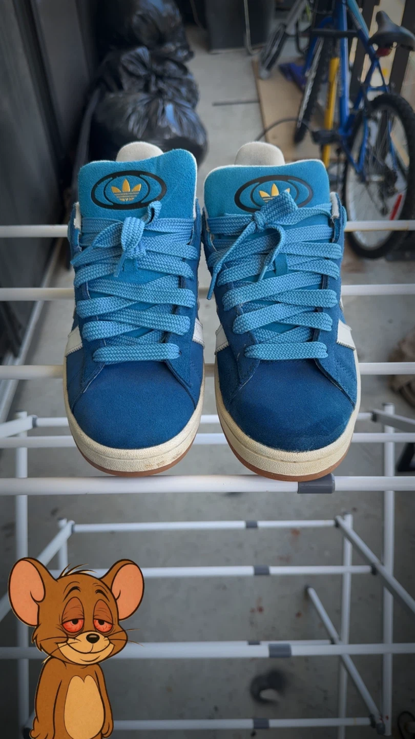 Adidas Blue Suede Sneakers - photo 2