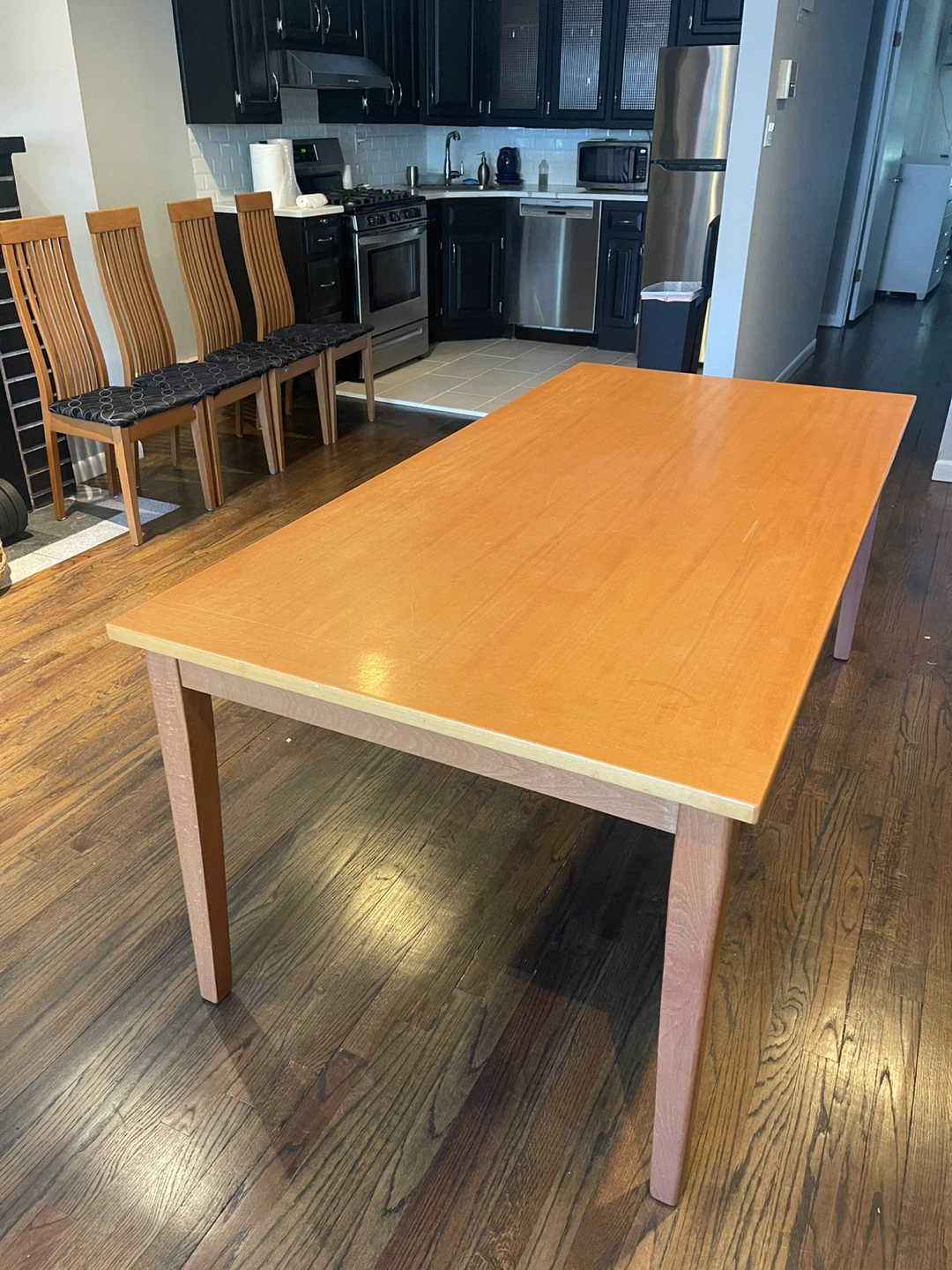 Wooden Dining Table and 4 Chairs