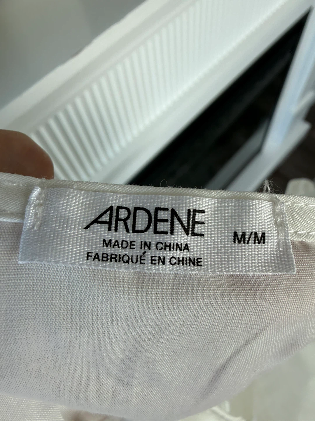 ⚽️Ardene White Peplum Top with Tie Front - Size M/M - photo 5
