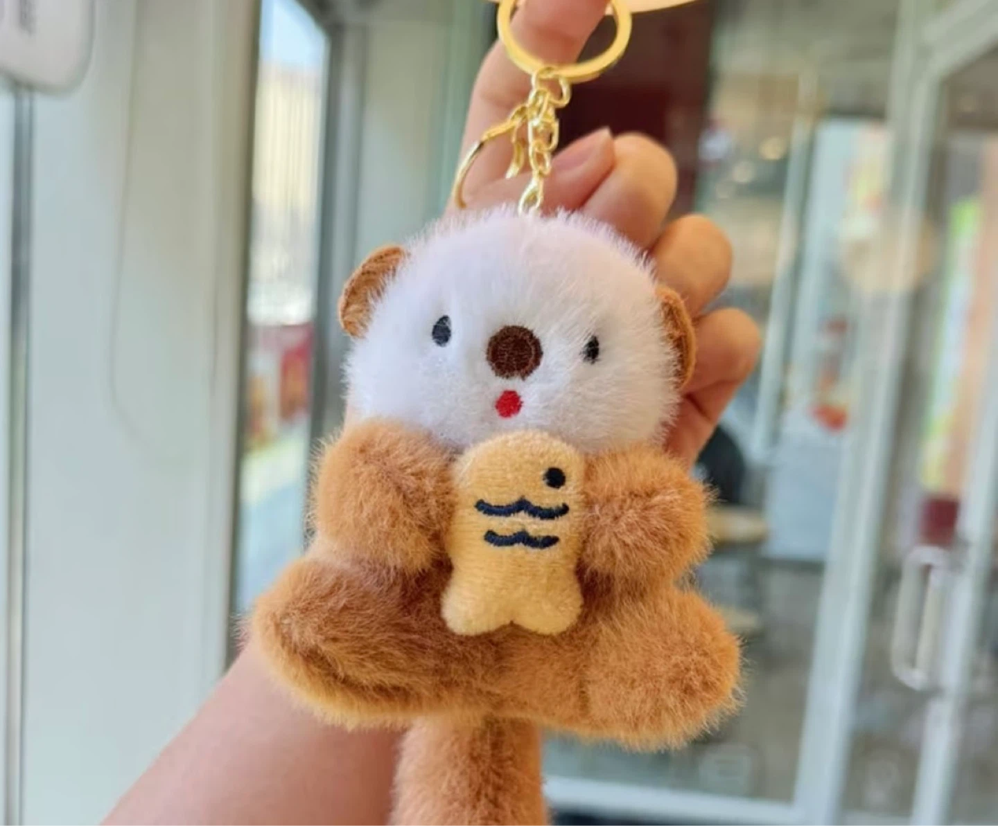 Plush Otter Keychain