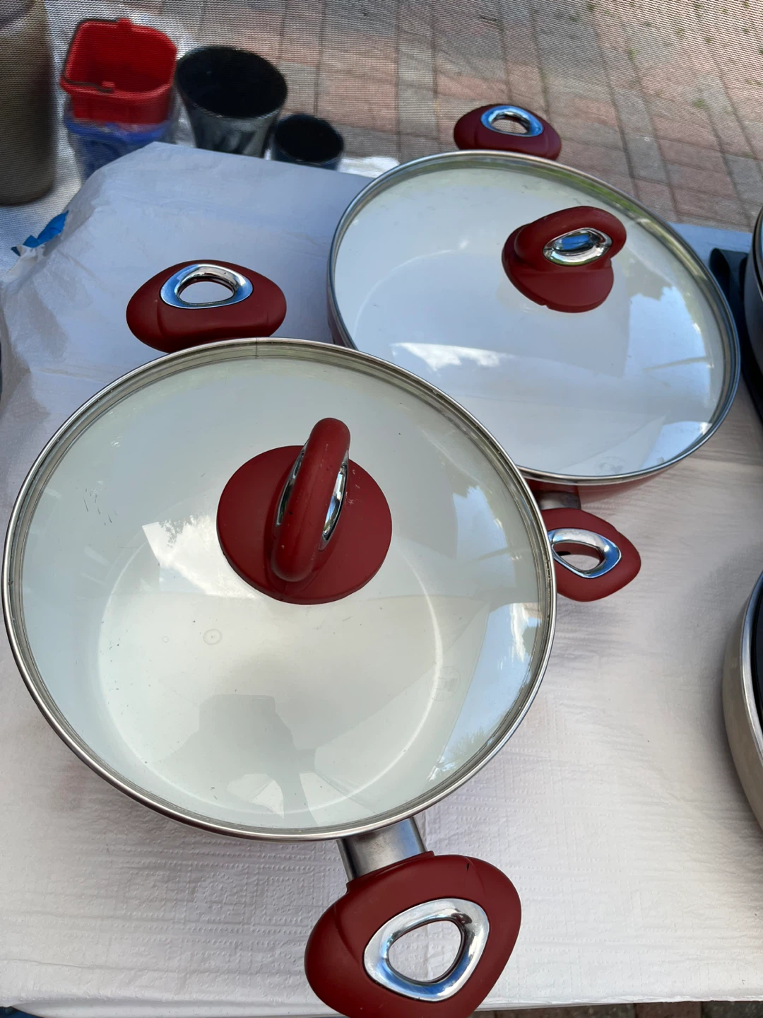 Set of 2 Pots with Lids - photo 2