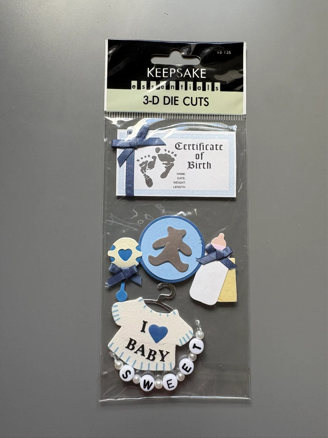 Keepsake Essentials 3D Embellishments - Baby Embellishments ⚽️