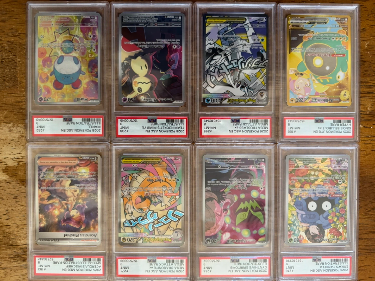 Graded poke mon cards