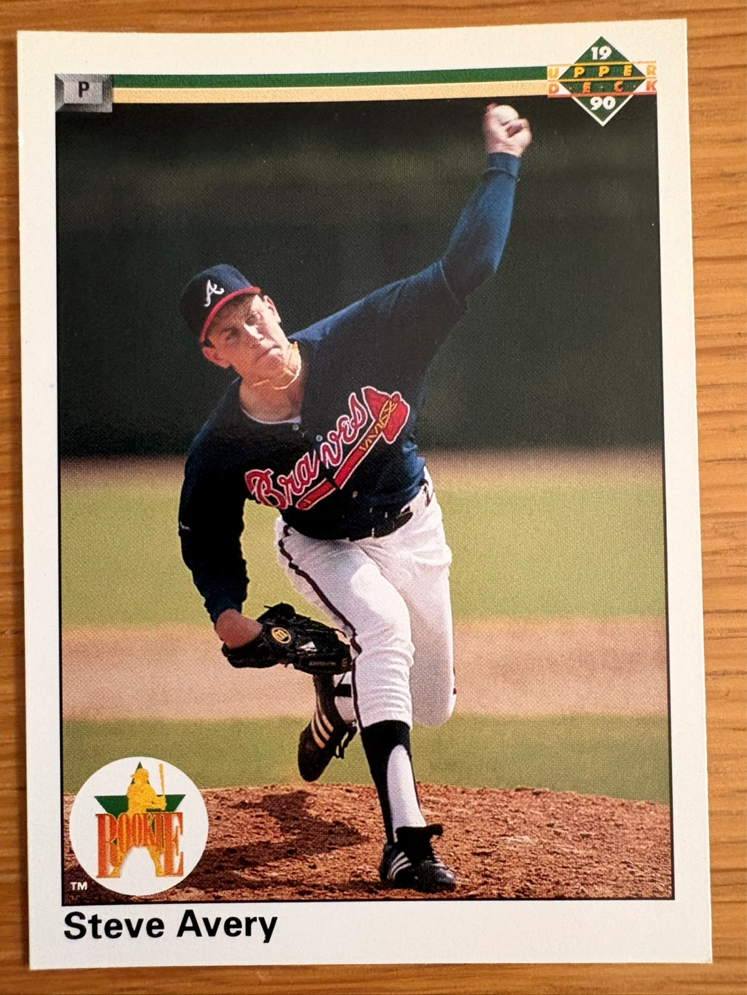 Steve Avery 1990 Upper Deck Baseball Card