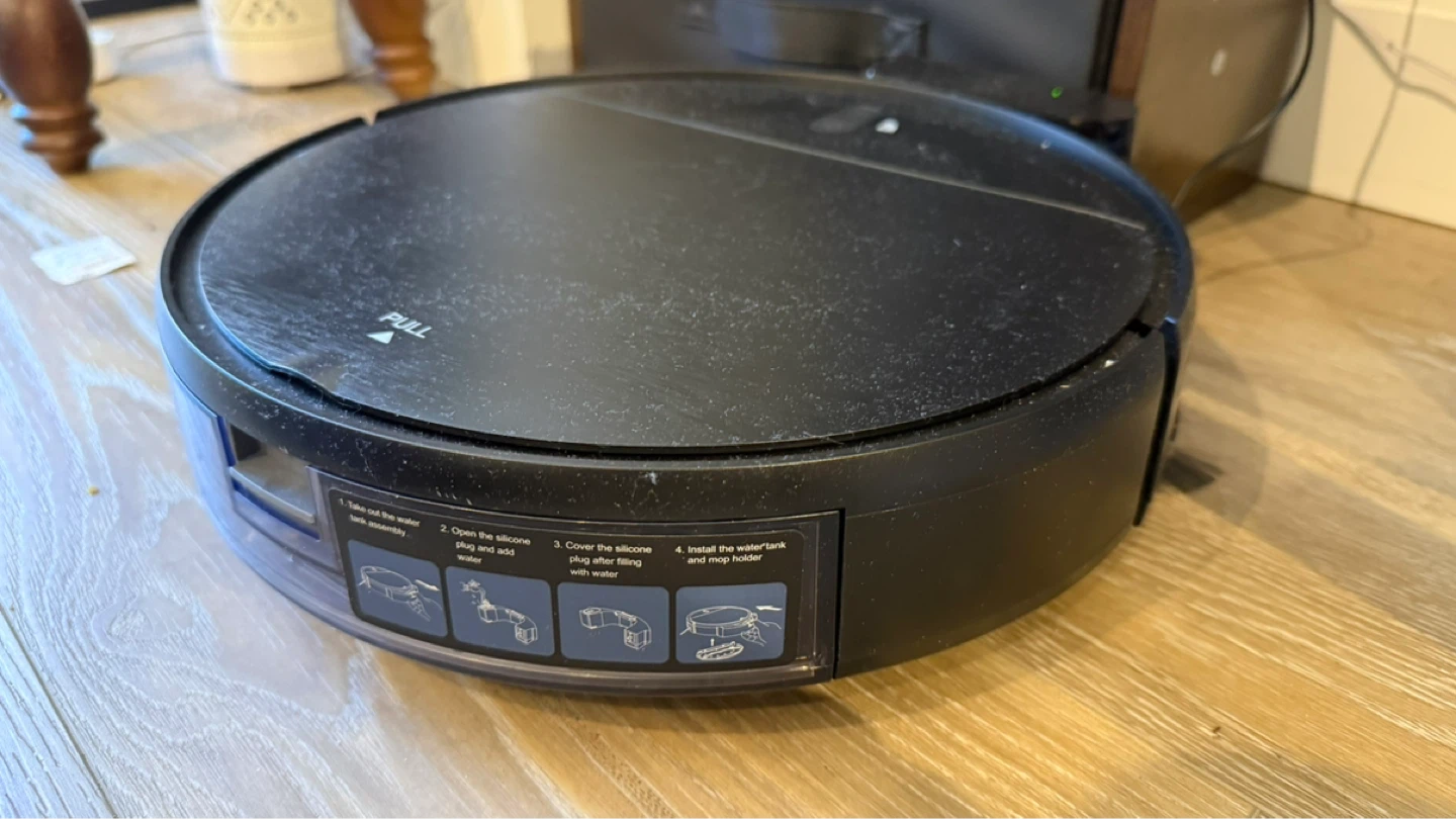 Black Robot Vacuum with Mop Function - photo 2
