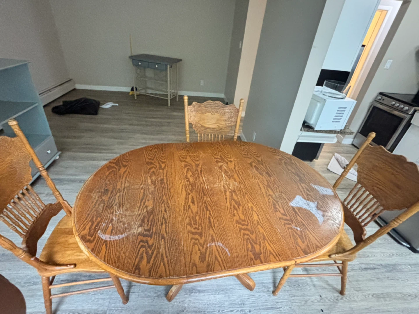 Vintage Oak Dining Table and 3 Chairs