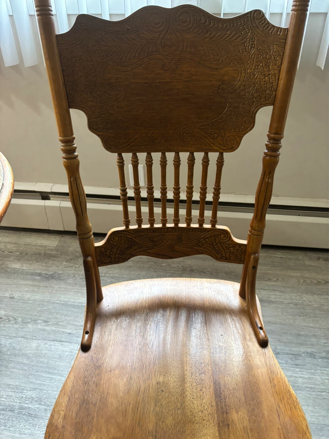 Vintage Oak Dining Table and 3 Chairs - photo 5