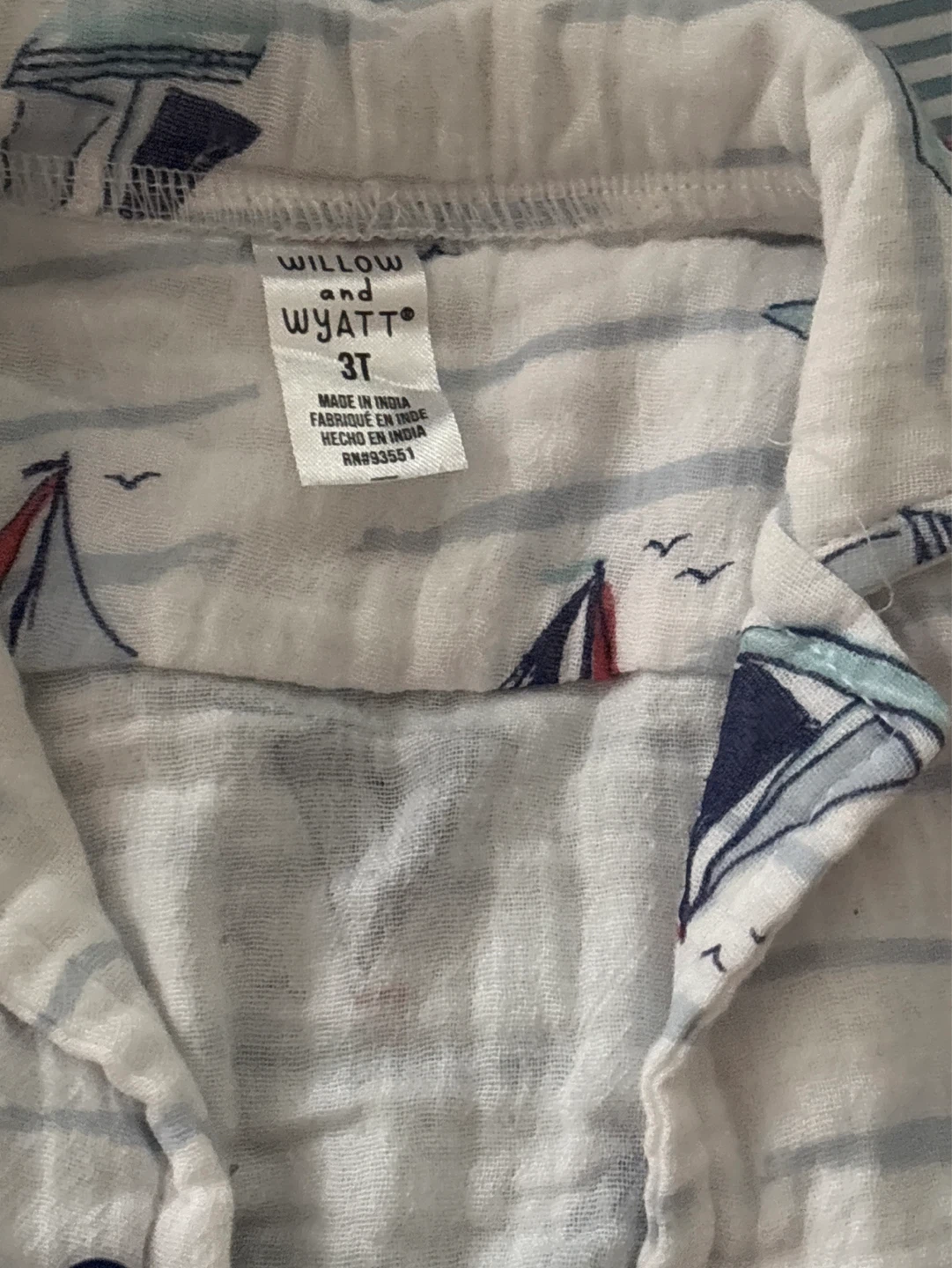 Willow & Wyatt Boys' Sailboat Shirt Size 3T⚽️ - photo 2