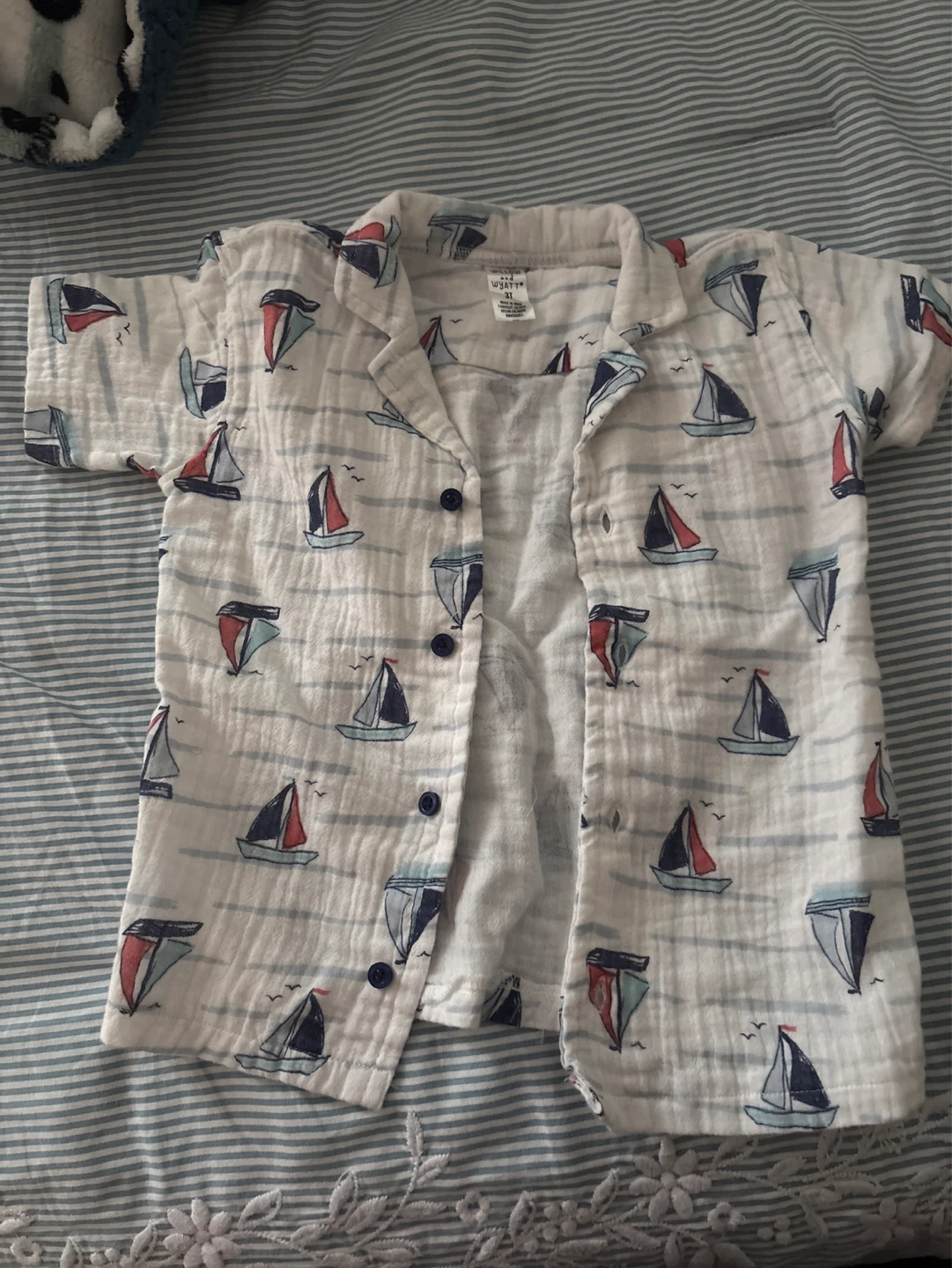 Willow & Wyatt Boys' Sailboat Shirt Size 3T⚽️