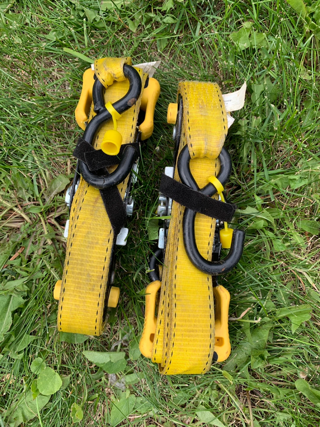 Yellow Tie Down Straps. (2). Erickson