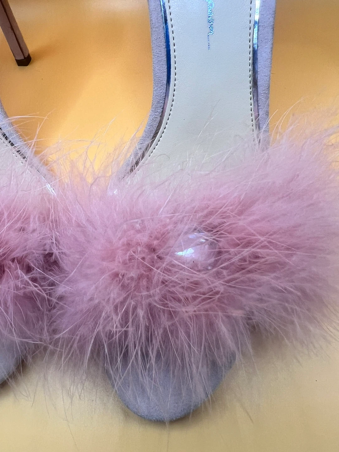Jessica Simpson Pink Feather Heels - photo 5