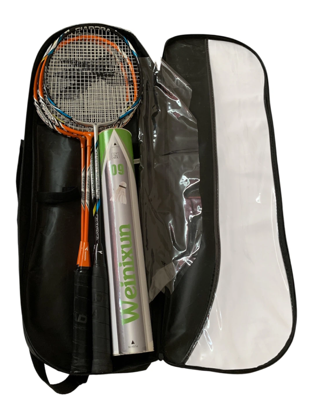 Diadora Badminton Racquet Set with Shuttlecocks and Case