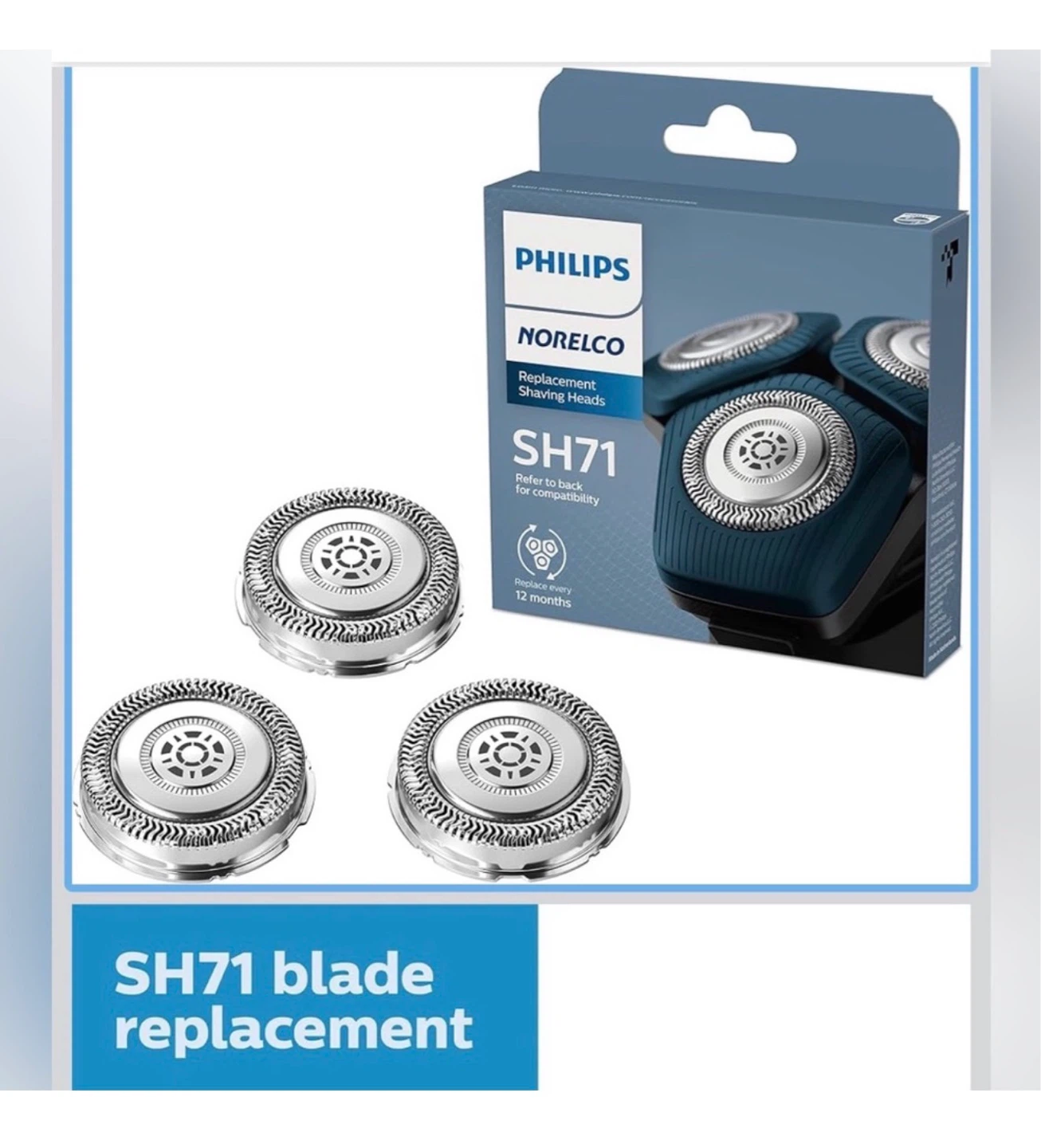 Philips Norelco SH71 Replacement Shaving Heads