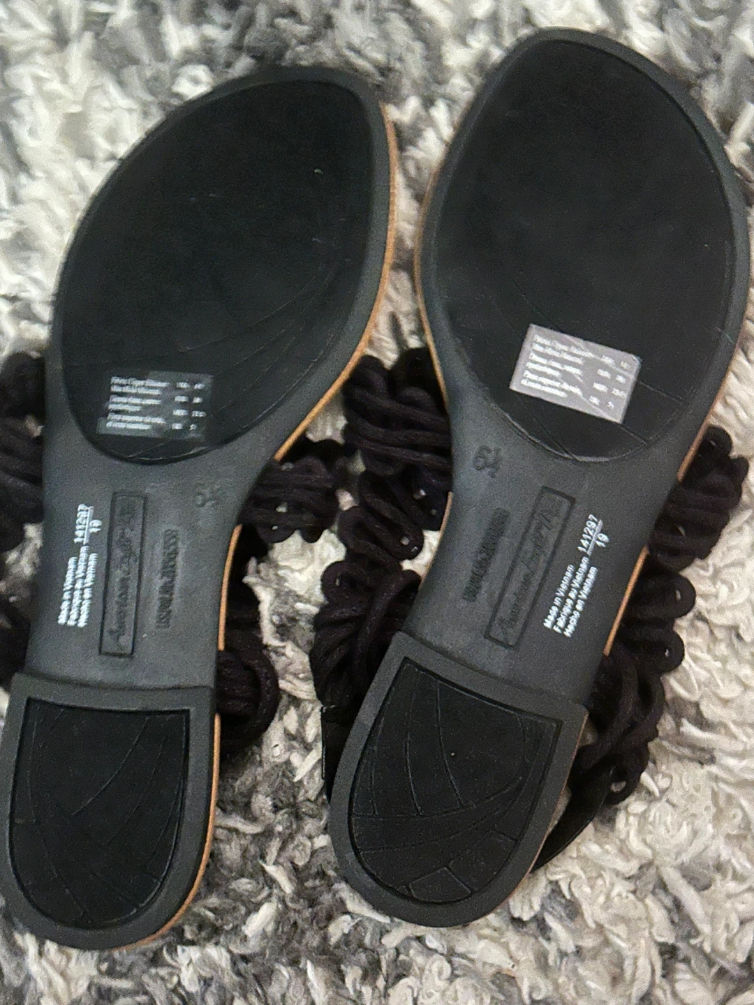 American Eagle Black Macrame Sandals - photo 2