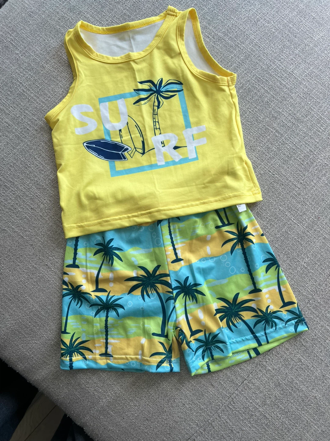 Kids Surf Tank Top and Shorts Set